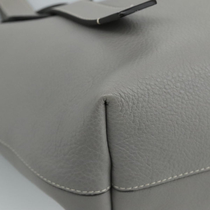 Chloe Darryl Tote Bag Leather Gray Gold ki5336