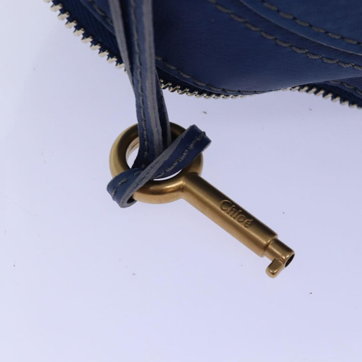 Chloe Paddington Shoulder Bag Leather Blue kk230