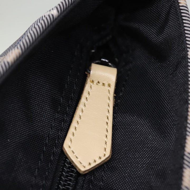 Top Quality Burberry Nova Check Blue Label Hand Bag Nylon Blue Auth kk236