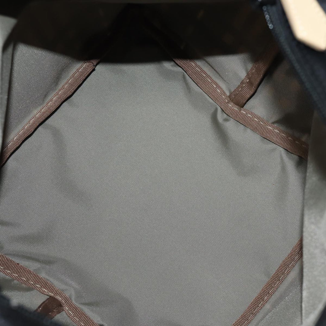 Top Quality Burberry Nova Check Blue Label Hand Bag Nylon Blue Auth kk236
