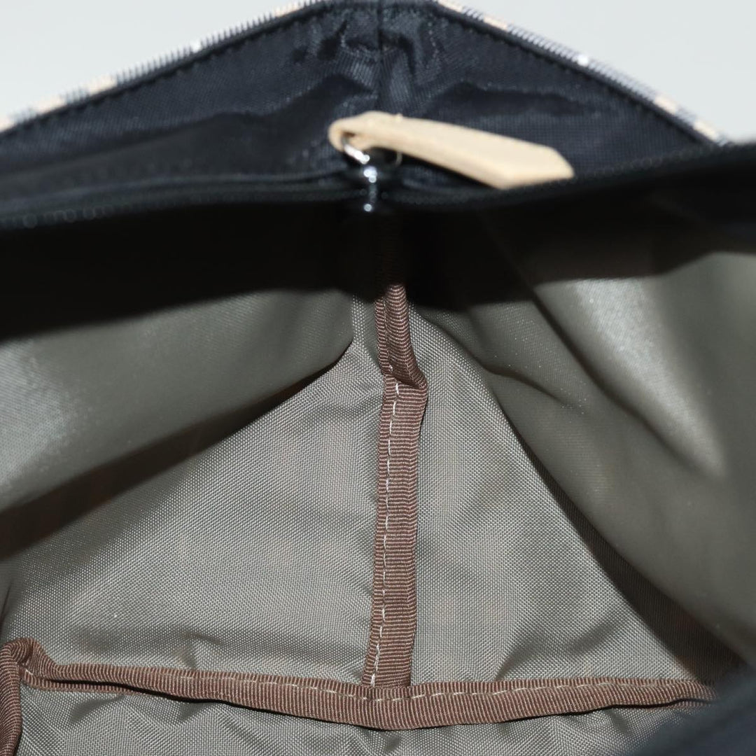 Top Quality Burberry Nova Check Blue Label Hand Bag Nylon Blue Auth kk236