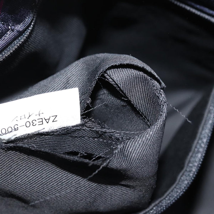 Burberry Nova Check Blue Label Hand Bag Nylon Navy Auth kk237