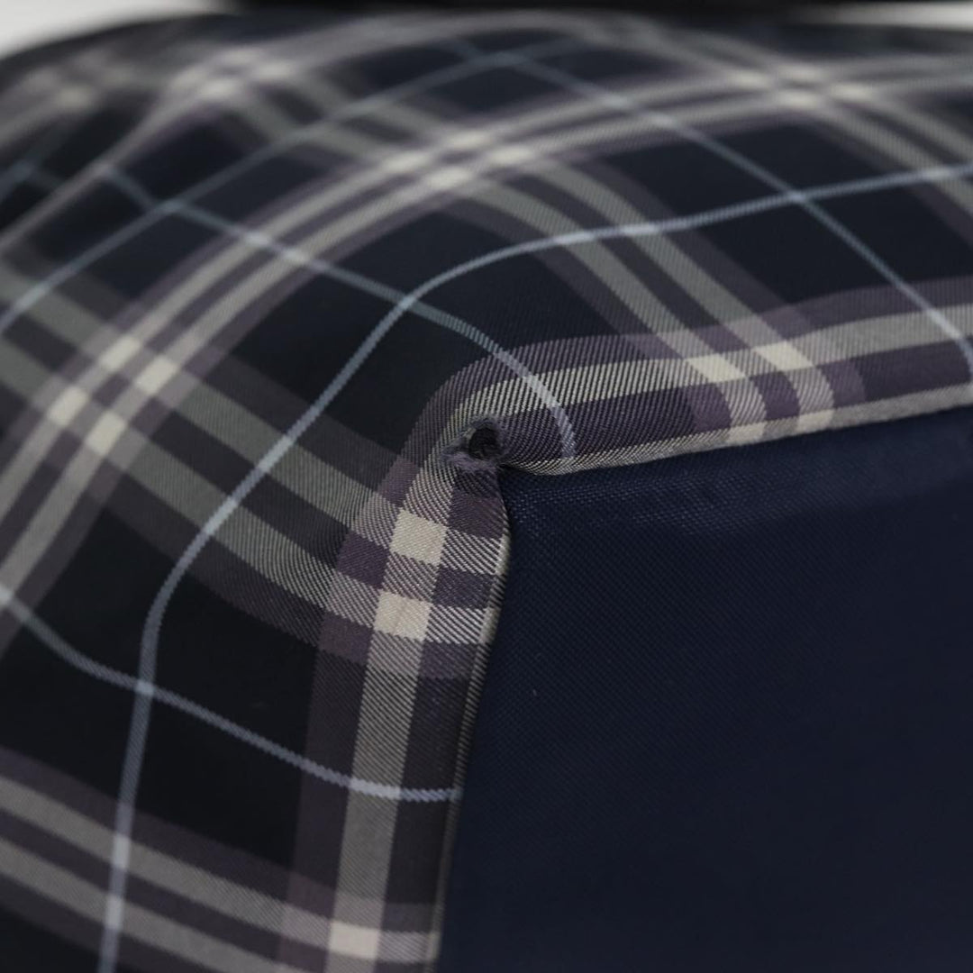 BurberrySs Blue Label Nova Check Tote Bag Nylon Navy Auth kk240