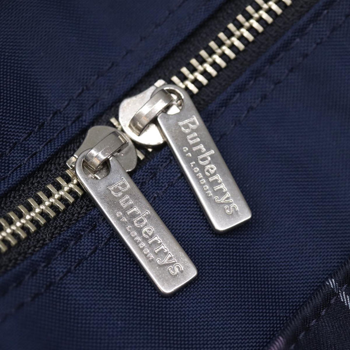 BurberrySs Blue Label Nova Check Tote Bag Nylon Navy Auth kk240
