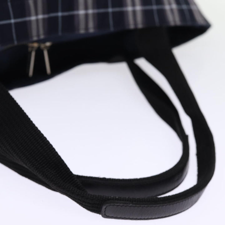BurberrySs Blue Label Nova Check Tote Bag Nylon Navy Auth kk240