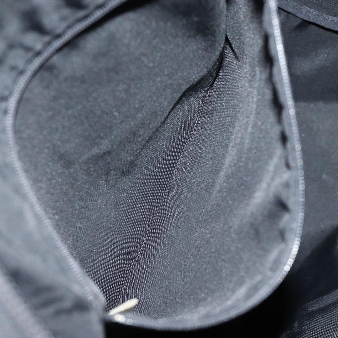 BurberrySs Nova Check Blue Label Tote Bag Nylon Black Auth kk241