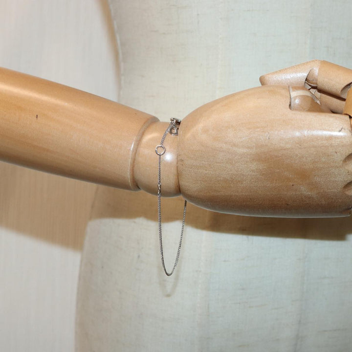 CHRISTIAN Top quality Dior Bracelet metal Silver Auth kk327