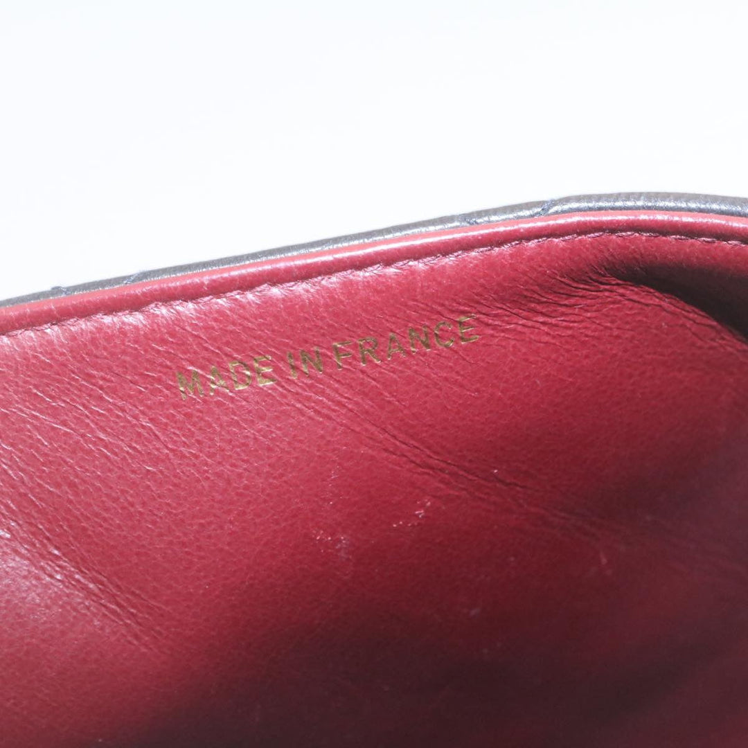 Top Quality Chanel Chain Turn Lock Diana Matelasse Shoulder Bag Lamb Skin Black Auth knn076