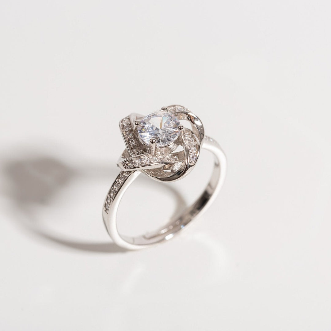 'Knotted Love' Sterling Silver Ring