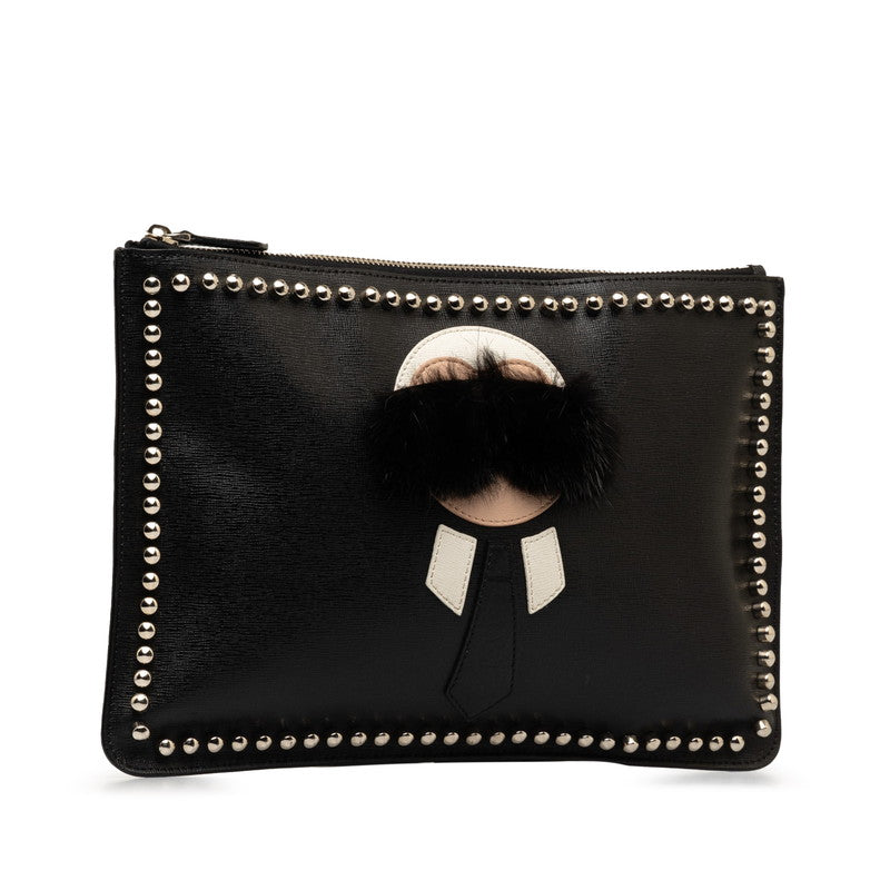 Top quality Fendi Karl Lagerfeld Leather Clutch Bag