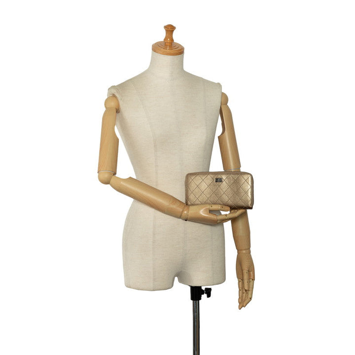 Top Quality Chanel Matelasse 2.55 Bronze Leather Long Wallet