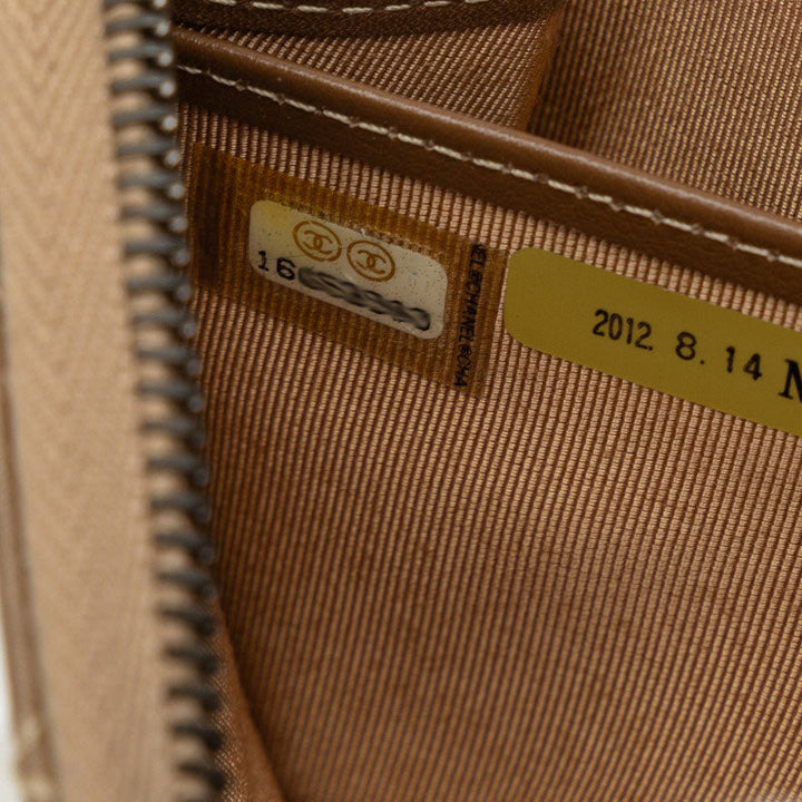 Top Quality Chanel Matelasse 2.55 Bronze Leather Long Wallet