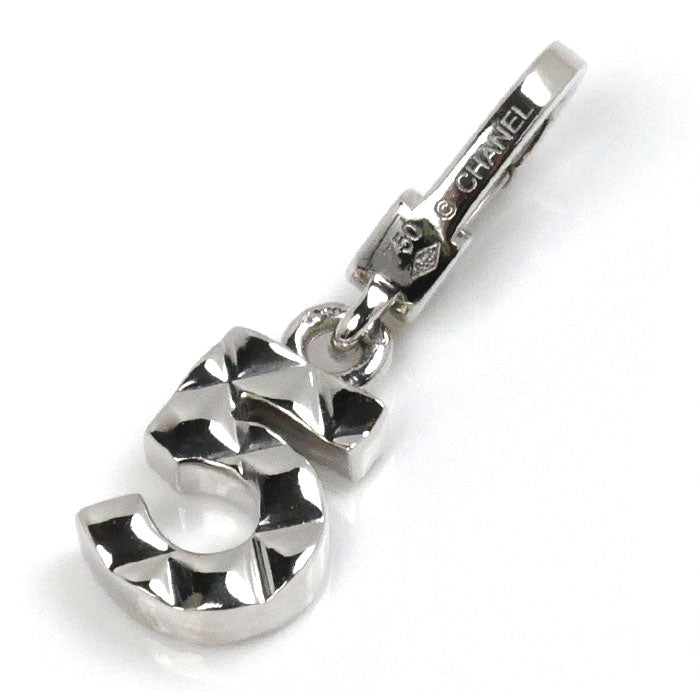 Top Quality Chanel K18WG White Gold No.5 Charm Pendant