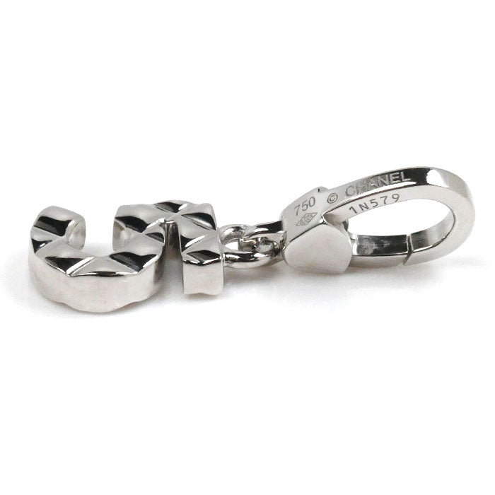 Top Quality Chanel K18WG White Gold No.5 Charm Pendant