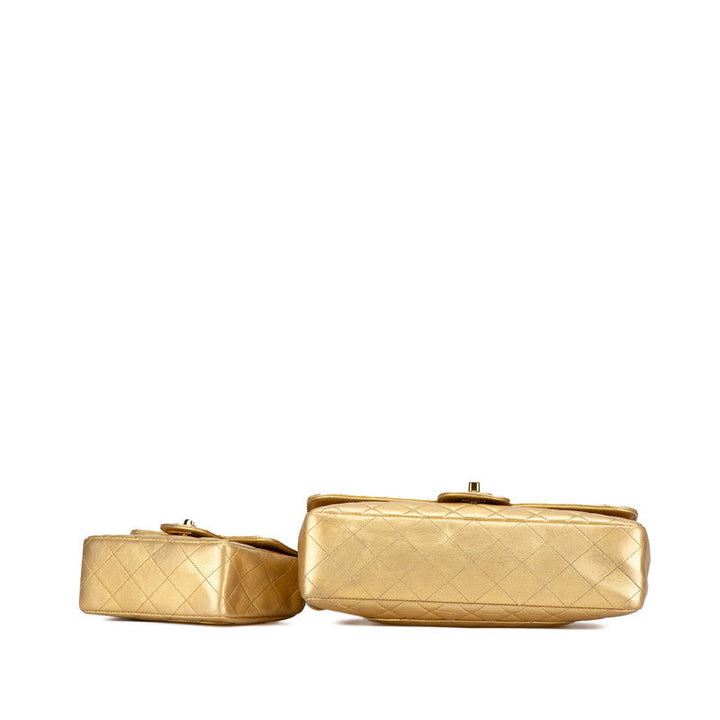 Top Quality Chanel Matelasse Coco Mark Handbag Gold