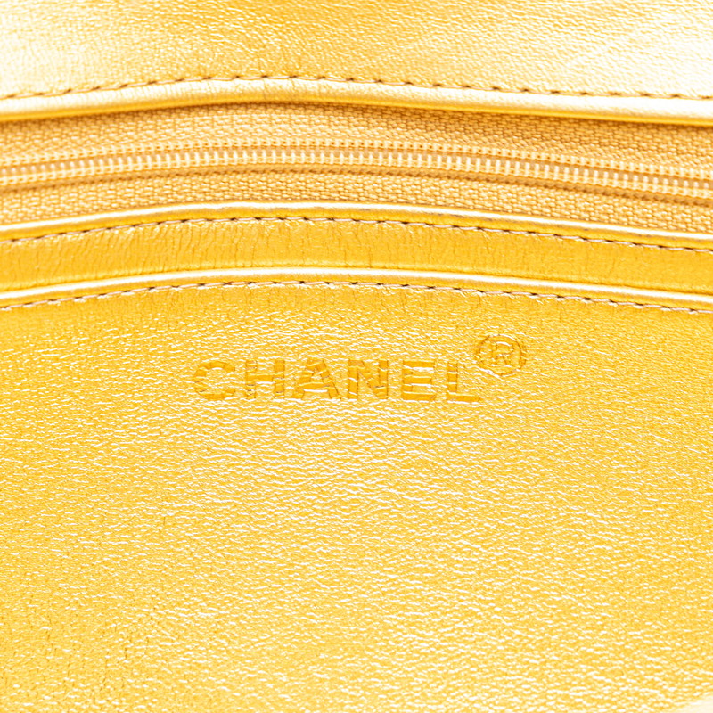 Top Quality Chanel Matelasse Coco Mark Handbag Gold