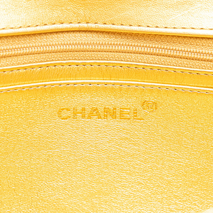 Top Quality Chanel Matelasse Coco Mark Handbag Gold