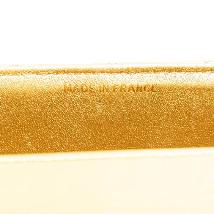Top Quality Chanel Matelasse Coco Mark Handbag Gold