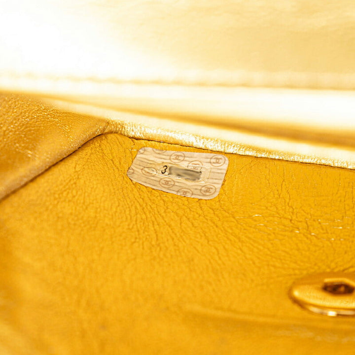 Top Quality Chanel Matelasse Coco Mark Handbag Gold