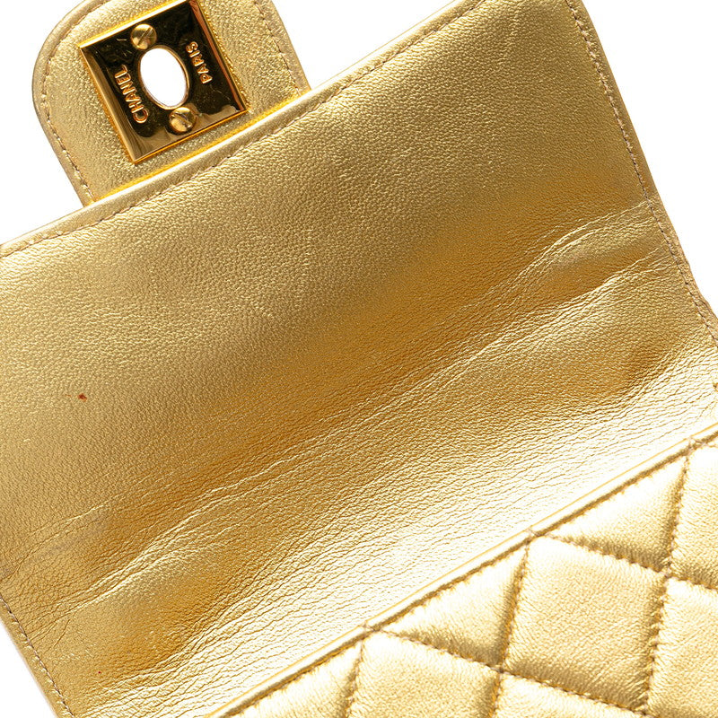 Top Quality Chanel Matelasse Coco Mark Handbag Gold