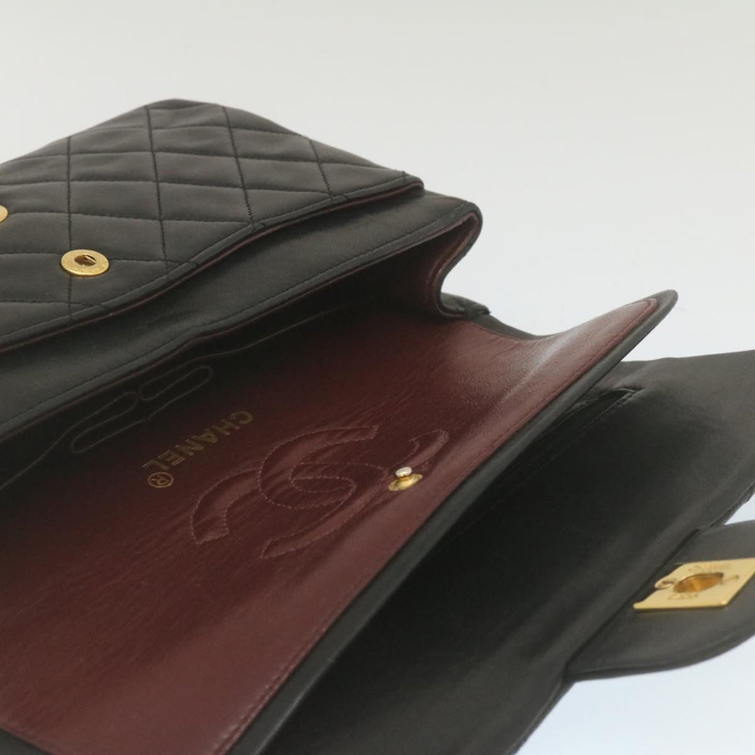 Top Quality Chanel Classic Matelasse 23 Chain New Shoulder Bag Lamb Skin Black Auth 67486A