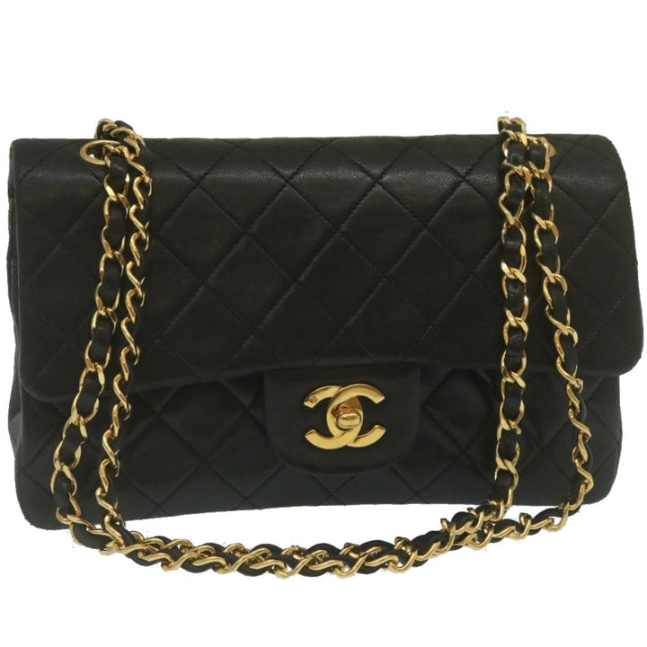 Top Quality Chanel Classic Matelasse 23 Chain New Shoulder Bag Lamb Skin Black Auth 67486A