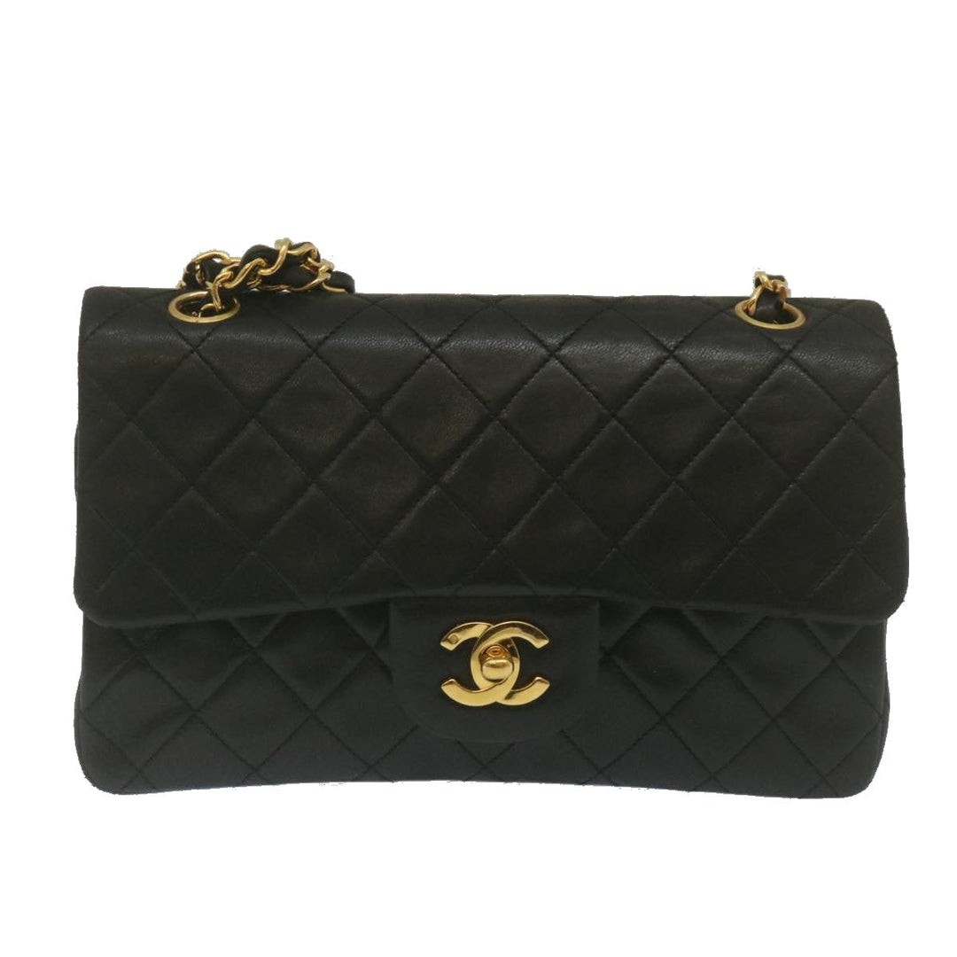 Top Quality Chanel Classic Matelasse 23 Chain New Shoulder Bag Lamb Skin Black Auth 67486A