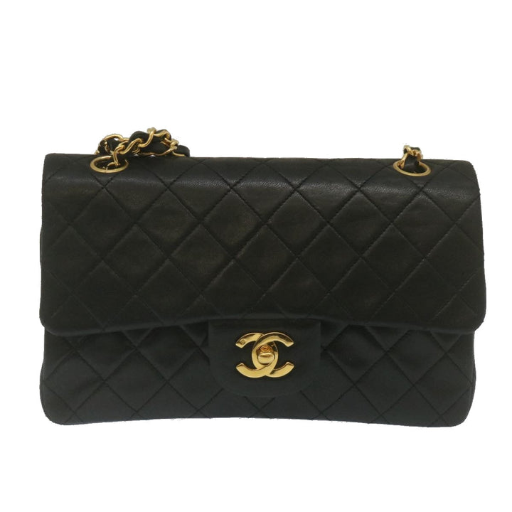 Top Quality Chanel Classic Matelasse 23 Chain New Shoulder Bag Lamb Skin Black Auth 67486A
