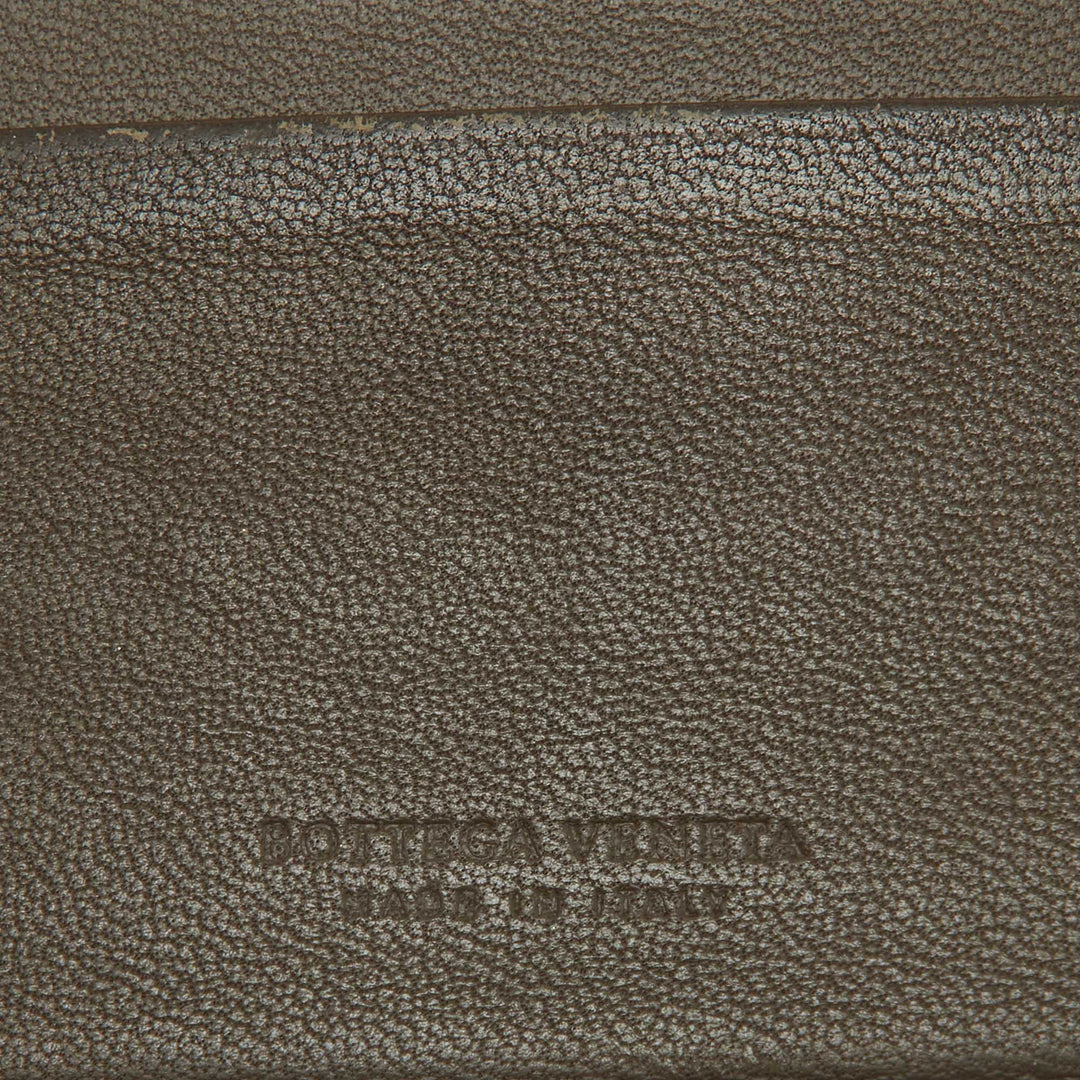 Bottega veneta Beige/Mustard Intrecciato Leather Bifold Wallet
