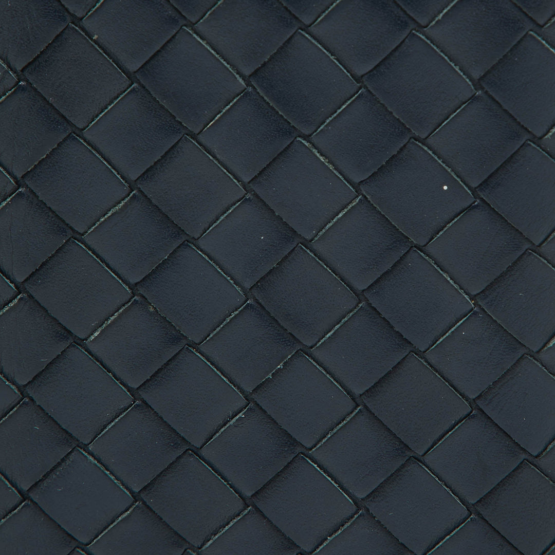Bottega veneta Blue Intrecciato Leather Card Case