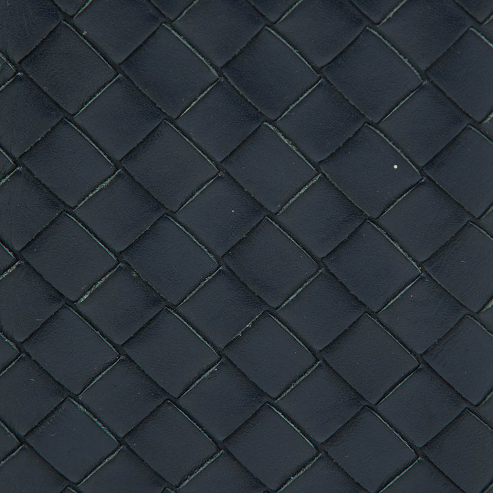 Bottega veneta Blue Intrecciato Leather Card Case