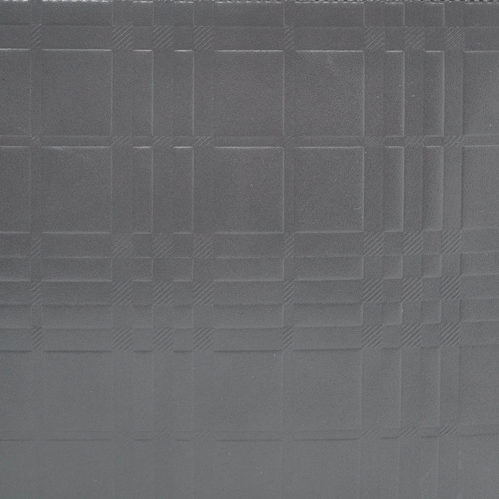 Burberry Grey Check Embossed Leather Edin Zip Pouch