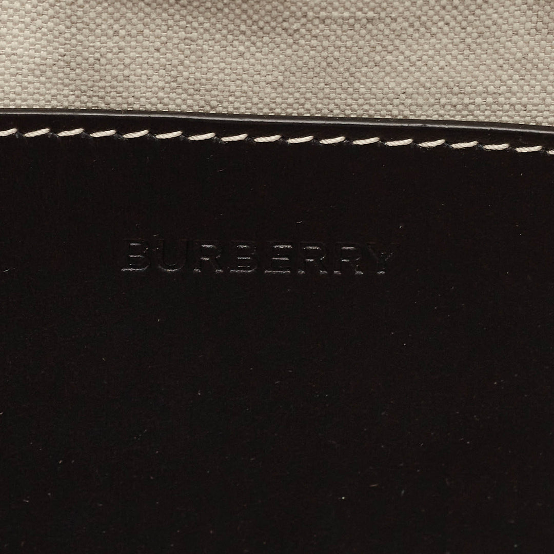 Burberry Grey/Black Canvas and Leather West Belt Bag