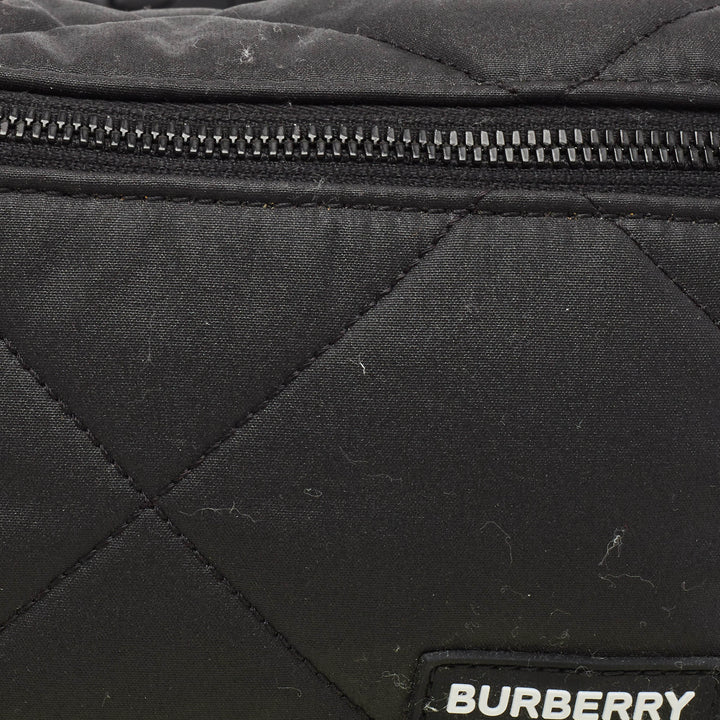 Burberry Black Quilted Nylon Sonny Belt Bag