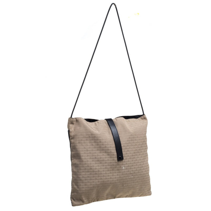 Top quality Dior Beige/Black Oblique Canvas and Mesh Shoulder Bag