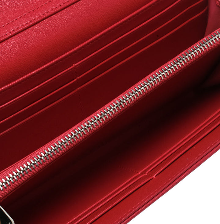 Top quality Dior Two Tone Pink Cannage Leather Lady  Rendez-Vous Wallet