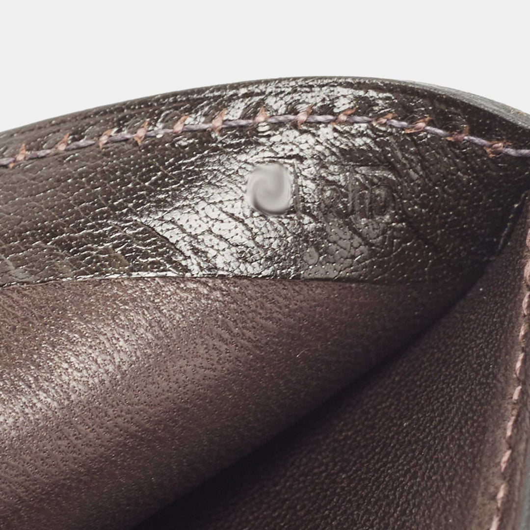 Top quality Hermes Macassar Evergrain Leather Vintage Bifold Wallet