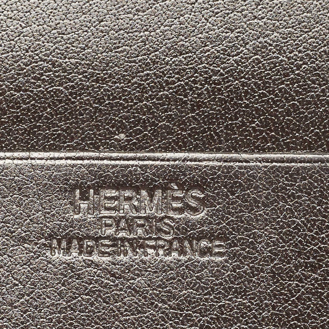 Top quality Hermes Macassar Evergrain Leather Vintage Bifold Wallet