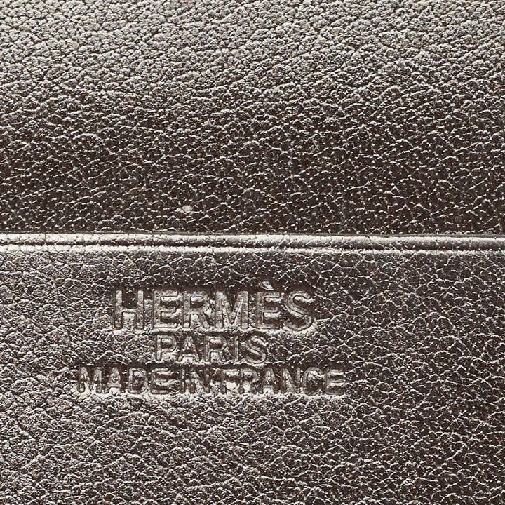 Top quality Hermes Macassar Evergrain Leather Vintage Bifold Wallet