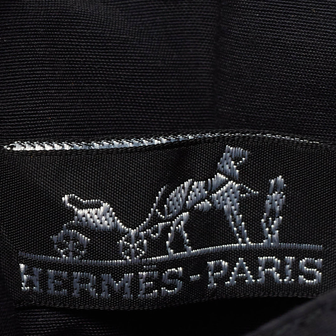 Premium Handmade Hermes Grey Canvas Herline Zip Wallet
