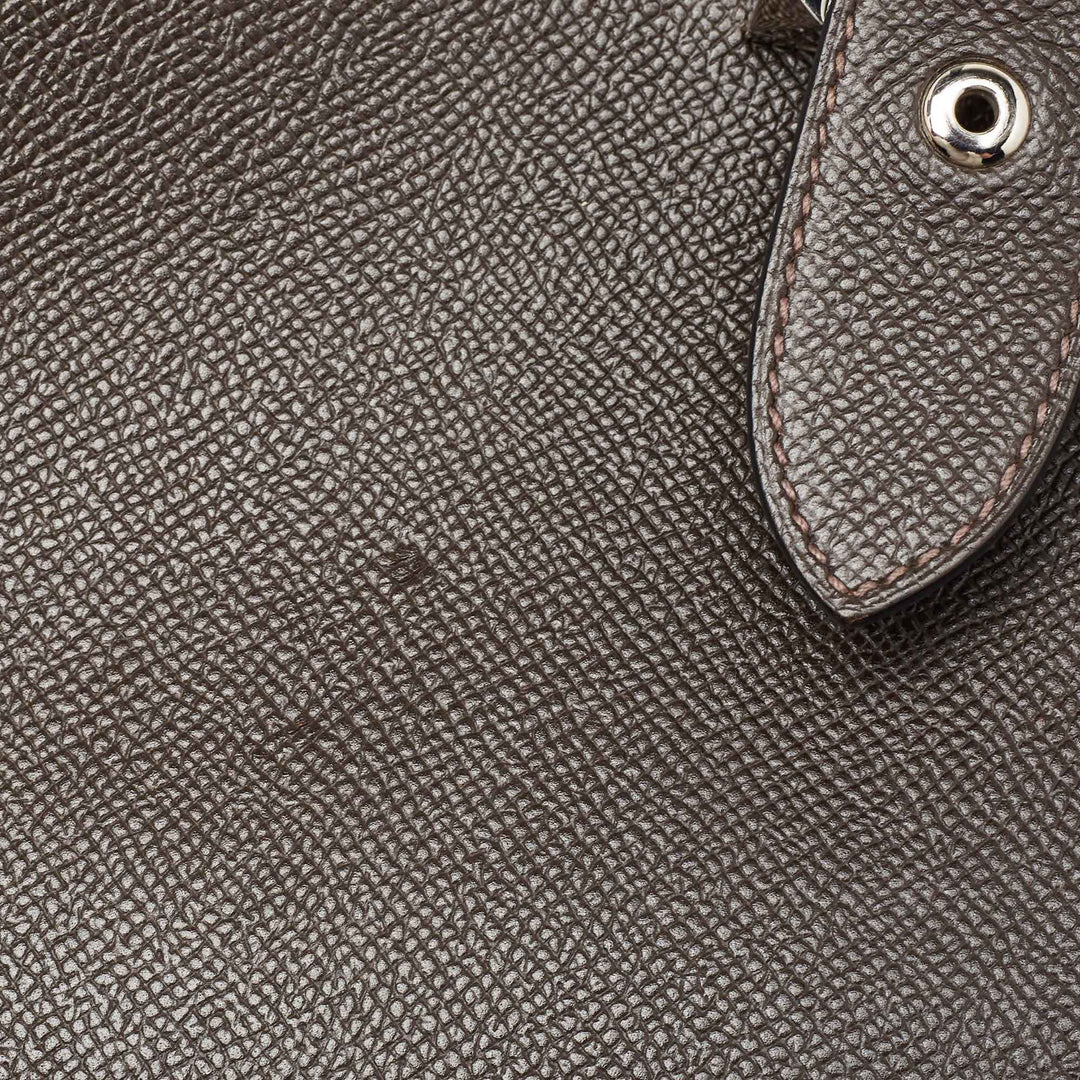 Premium Handmade Hermes Ebene/Vert Verone Epsom Leather Sac a Depeches 38 Briefcase