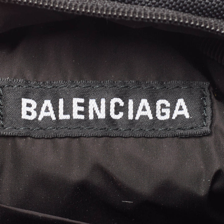 balenciaga Black Nylon Mini Gamer Patch Backpack Crossbody Bag