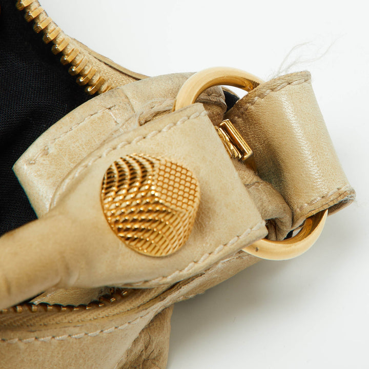 Top Quality Balenciaga Beige Leather GGH Day Hobo