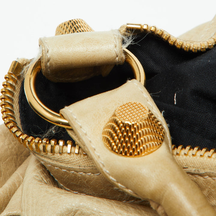 Top Quality Balenciaga Beige Leather GGH Day Hobo