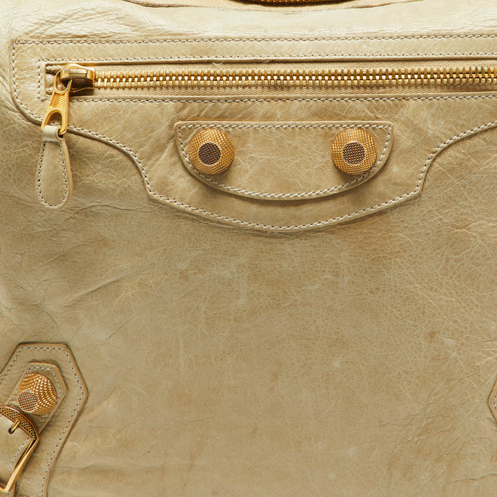 Top Quality Balenciaga Beige Leather GGH Day Hobo