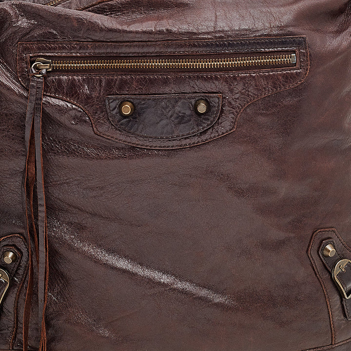 Top Quality Balenciaga Brown Leather RH Day Bag