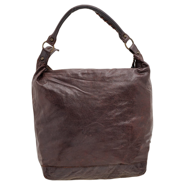Top Quality Balenciaga Brown Leather RH Day Bag