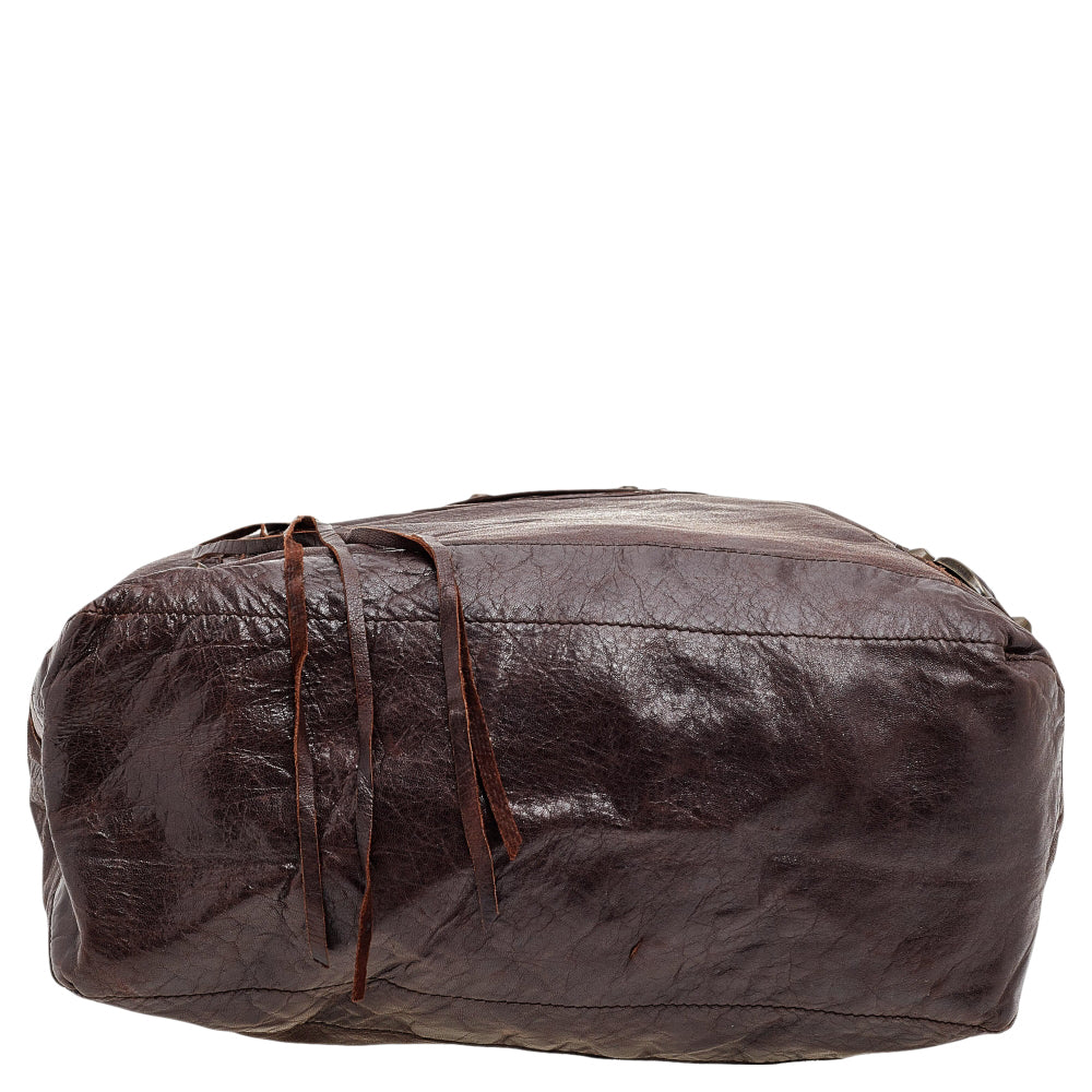 Top Quality Balenciaga Brown Leather RH Day Bag