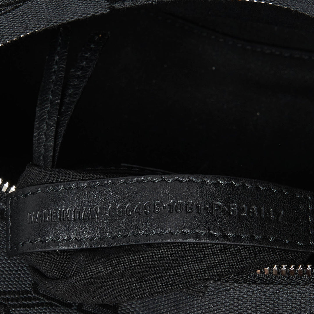 Top Quality Balenciaga Black BB Monogram Canvas XS Neo Cagole Bag