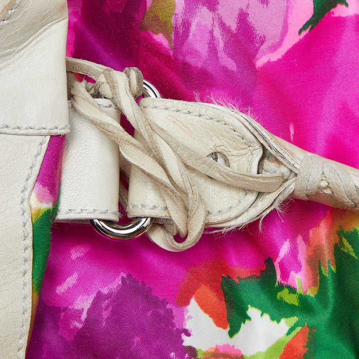 Top Quality Balenciaga Multicolor Printed Nylon and Leather GSH Brief Bag